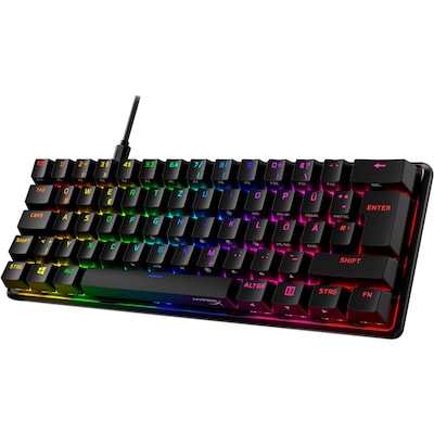 HyperX Alloy Origins 60 Schwarz - Mechanische Gaming Tastatur, HX Red Switches, Linear, USB-C/ USB-A Kabel HyperX Alloy Origins 60 Schwarz - Mechanische Gaming Tastatur, HX Red Switches, Linear, USB-C/ USB-A Kabel von HyperX