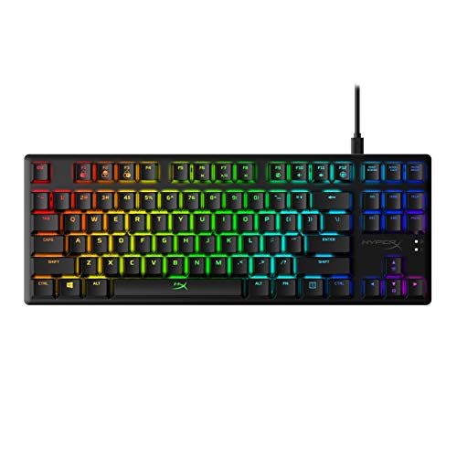 HyperX Alloy Origins Core – Mechanische TKL-Gaming-Tastatur (tenkeyless) – Kompaktes Format – HyperX Blue – RGB-LED Hintergrundbeleuchtung (US layout) von HyperX