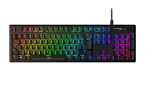 HyperX Alloy Origins RGB Mechanische Gaming-Tastatur, rote Schalter (AZERTY) von HyperX