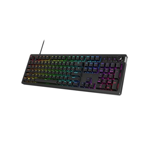 HyperX Alloy Rise – Hot-Swappable mechanische Gaming-Tastatur, PC, Umgebungslichtsensor, Dichtung montiert, lineare Schalter von HyperX