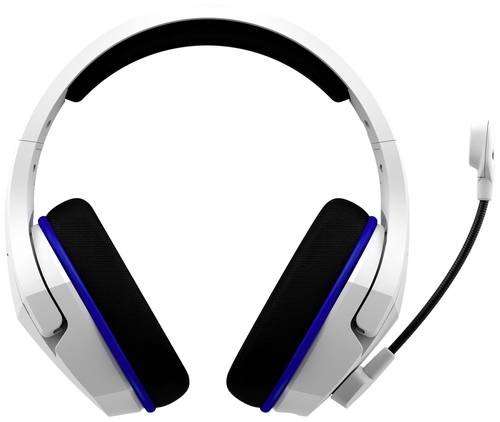 HyperX Cloud Stinger Core Gaming Over Ear Headset Funk Stereo Weiß, Blau Lautstärkeregelung, Mikro von HyperX