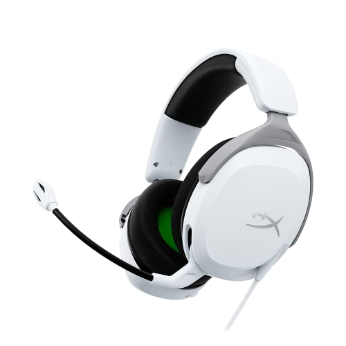 HyperX CloudX Stinger 2 Core – Gaming-Headset für Xbox, leichte Over-Ear-Headsets mit Mikrofon, Schwenk-zu-Stumm-Funktion, 40-mm-Treiber, Weiß von HyperX