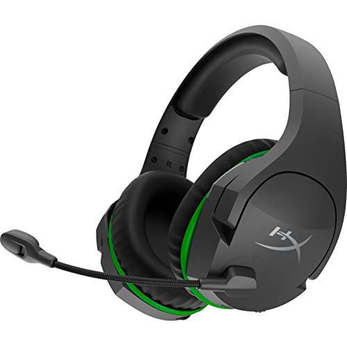 HyperX CloudX Stinger Core – Kabelloses Gaming-Headset für Xbox Serie X|S und Xbox One, Ohrpolster aus hochwertigem Kunstleder und Memory-Schaum, Mikrofon mit Rauschunterdrückung, Mikrofonüberwachung von HyperX