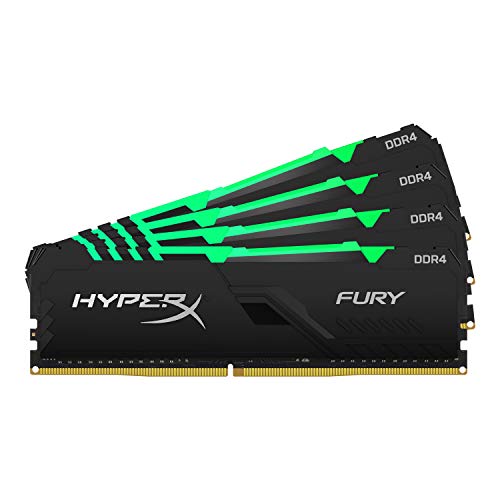 HyperX FURY HX426C16FB3AK4/128 Arbeitsspeicher 2666MHz DDR4 CL16 DIMM 128GB Kit (4x32GB) RGB von HyperX