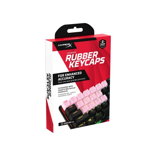 HyperX Rubber Keycaps - Gaming Accessory Kit 19 Keys English (US) Layout Pink von HyperX