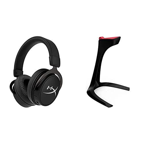 HyperX HX-HSCAM-GM Cloud Mix - Casque Gaming-Filaire + Bluetooth & Speedlink EXCEDO Gaming Headset Stand - Ständer für Kopfhörer und Headsets, rutschfeste Unterseite und Silikonauflage, schwarz von HyperX