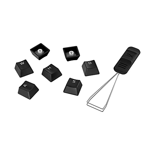 HyperX PBT-Tastenkappen, vollständiges Tasten-Set, Doppelschuss-PBT-Material, UK-Layout, 105, Schwarz von HyperX