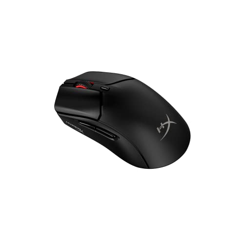 HyperX Pulsefire Haste 2, Wireless Gaming-Maus, Dual Mode (2,4 GHz/Bluetooth), 26K Sensor, 26.000 DPI, Bis zu 100 Std Akkulaufzeit, 6 Programmierbare Tasten, RGB, PC/PS5/PS4/Xbox-kompatibel, Schwarz HyperX Pulsefire Haste 2, Wireless Gaming-Maus, Dual Mode (2,4 GHz/Bluetooth), 26K Sensor, 26.000 DPI, Bis zu 100 Std Akkulaufzeit, 6 Programmierbare Tasten, RGB, PC/PS5/PS4/Xbox-kompatibel, Schwarz von HyperX