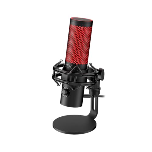 HyperX QuadCast 2, USB-Mikrofon für Gaming, Streaming und Podcasting, Tippen-zum-Stummschalten-Sensor, LED-Beleuchtung, 24-Bit/96-kHz-Aufnahmen, 4 Richtcharakteristiken, Dämpferhalterung, Schwarz HyperX QuadCast 2, USB-Mikrofon für Gaming, Streaming und Podcasting, Tippen-zum-Stummschalten-Sensor, LED-Beleuchtung, 24-Bit/96-kHz-Aufnahmen, 4 Richtcharakteristiken, Dämpferhalterung, Schwarz von HyperX