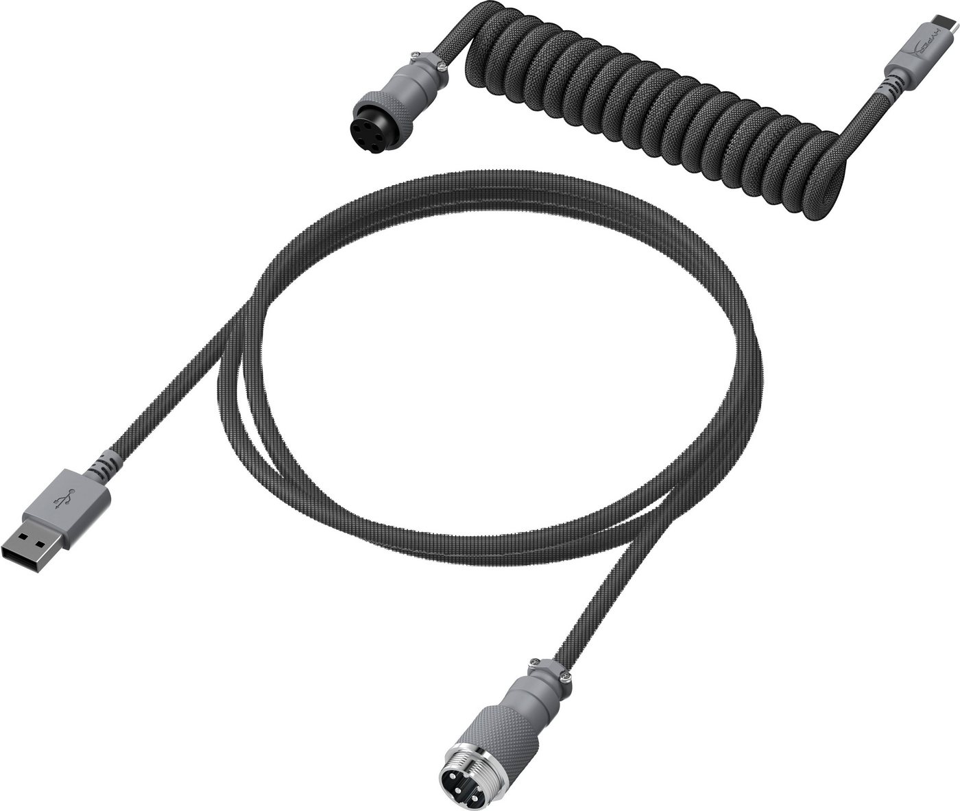 HyperX USBC Coiled Cable Spiral-Verbindungskabel, USB Typ A, USB-C, (120 cm) von HyperX