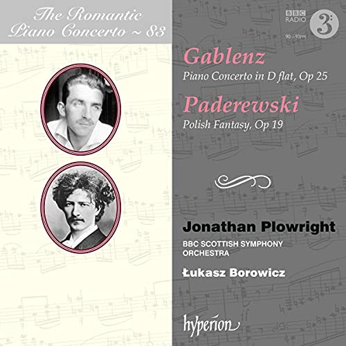 Gablenz/Paderewski: Romantic Piano Concerto Vol. 83 von Hyperion