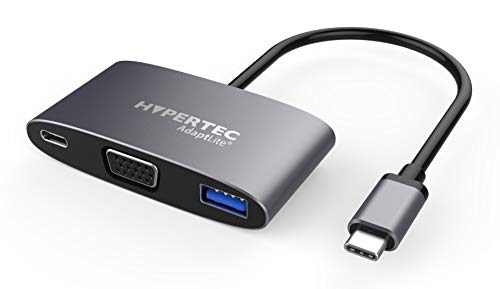 Hypertec AdaptLite VGA – Universal USB-C Adapter mit VGA, USB 3.0 und 100W Power Delivery, HYP-USBCAL-VGA von Hypertec