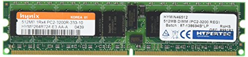 Hypertec hymin46512 512 MB DIMM, PC2–3200, registriert Memory entspricht Intel von Hypertec