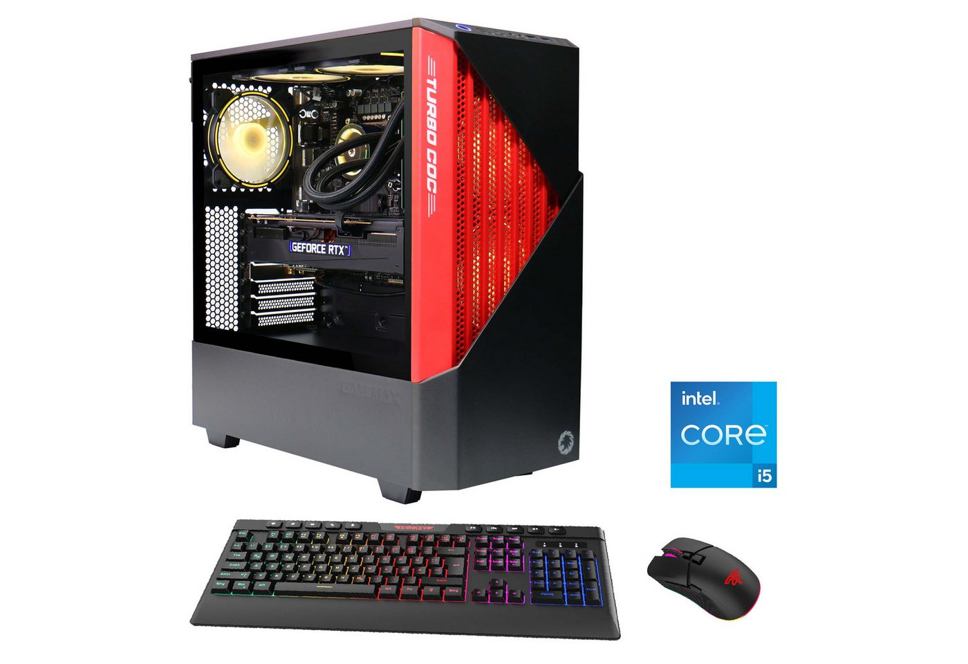 Hyrican GAMEMAX Contac BR 7110 Gaming-PC (Intel® Core i5 13400F, RTX 4060Ti, 16 GB RAM, 1000 GB SSD, Wasserkühlung, DDR5, Windows 11) von Hyrican