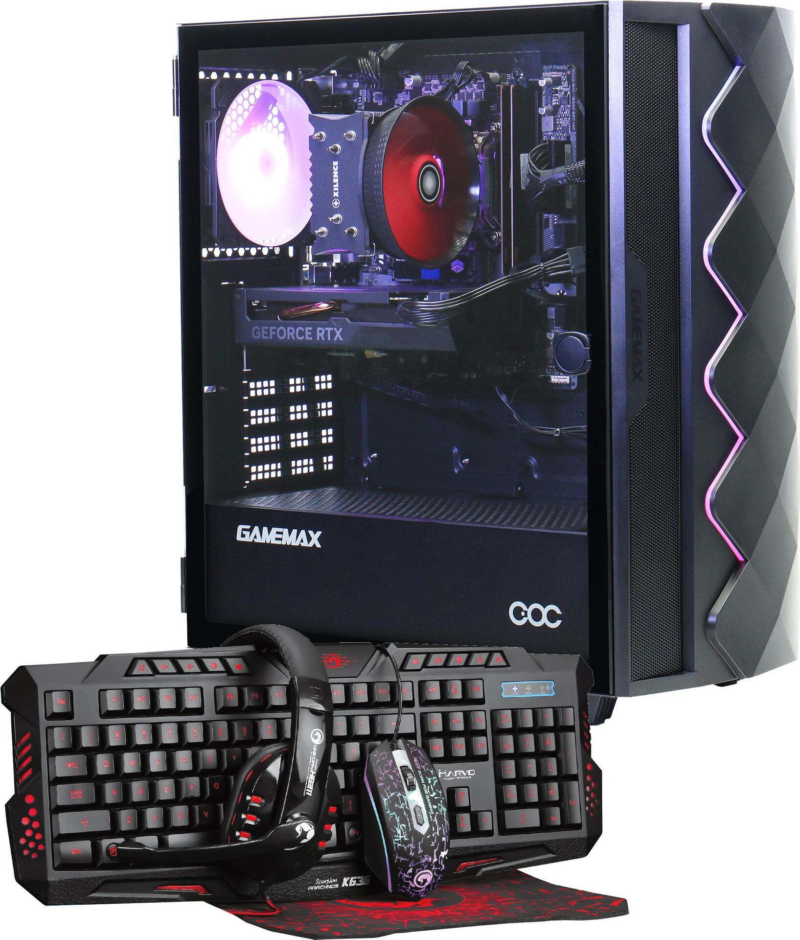 Hyrican Gamemax Diamond BK 7341 Intel® Core i5 i5-14400F 32 GB DDR5-SDRAM 1 TB SSD NVIDIA GeForce RTX 4060 Windows 11 Home PC Schwarz (PCK07341) von Hyrican