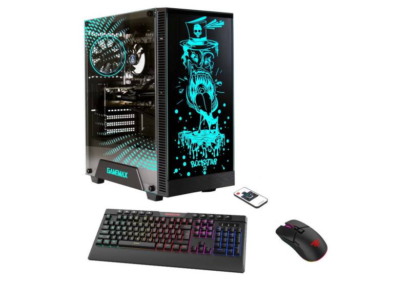 Hyrican Rockstar 7154 Gaming-PC (AMD Ryzen 5 7600X, RTX 4060, 16 GB RAM, 1000 GB SSD, Luftkühlung, DDR5, PCIe SSD Gen4, Windows 11) von Hyrican