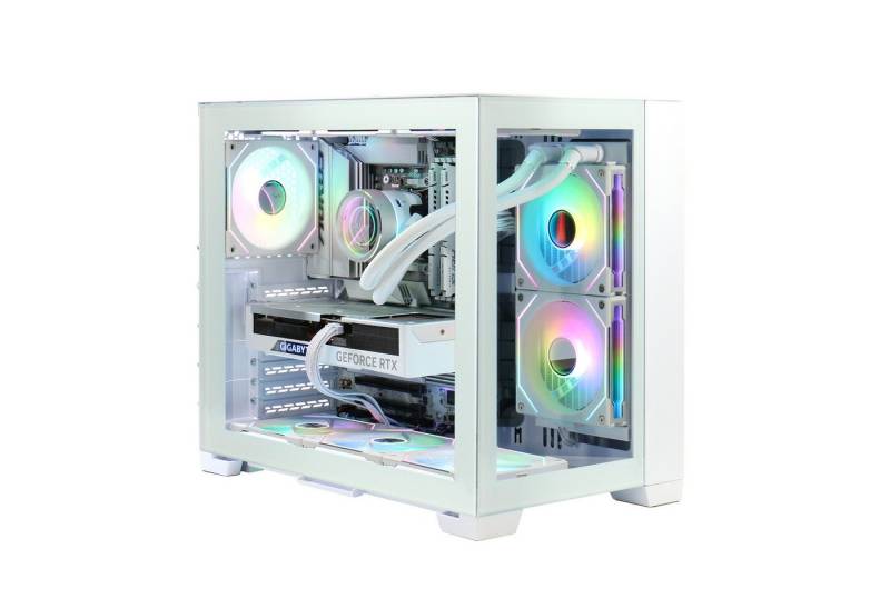 Hyrican SNOW 7360 Gaming-PC (AMD 7800X3D, GeForce RTX™ 5070 Ti, 32 GB RAM, 2000 GB SSD, Wasserkühlung, DDR5 RAM, PCIe Gen4, Windows 11) von Hyrican