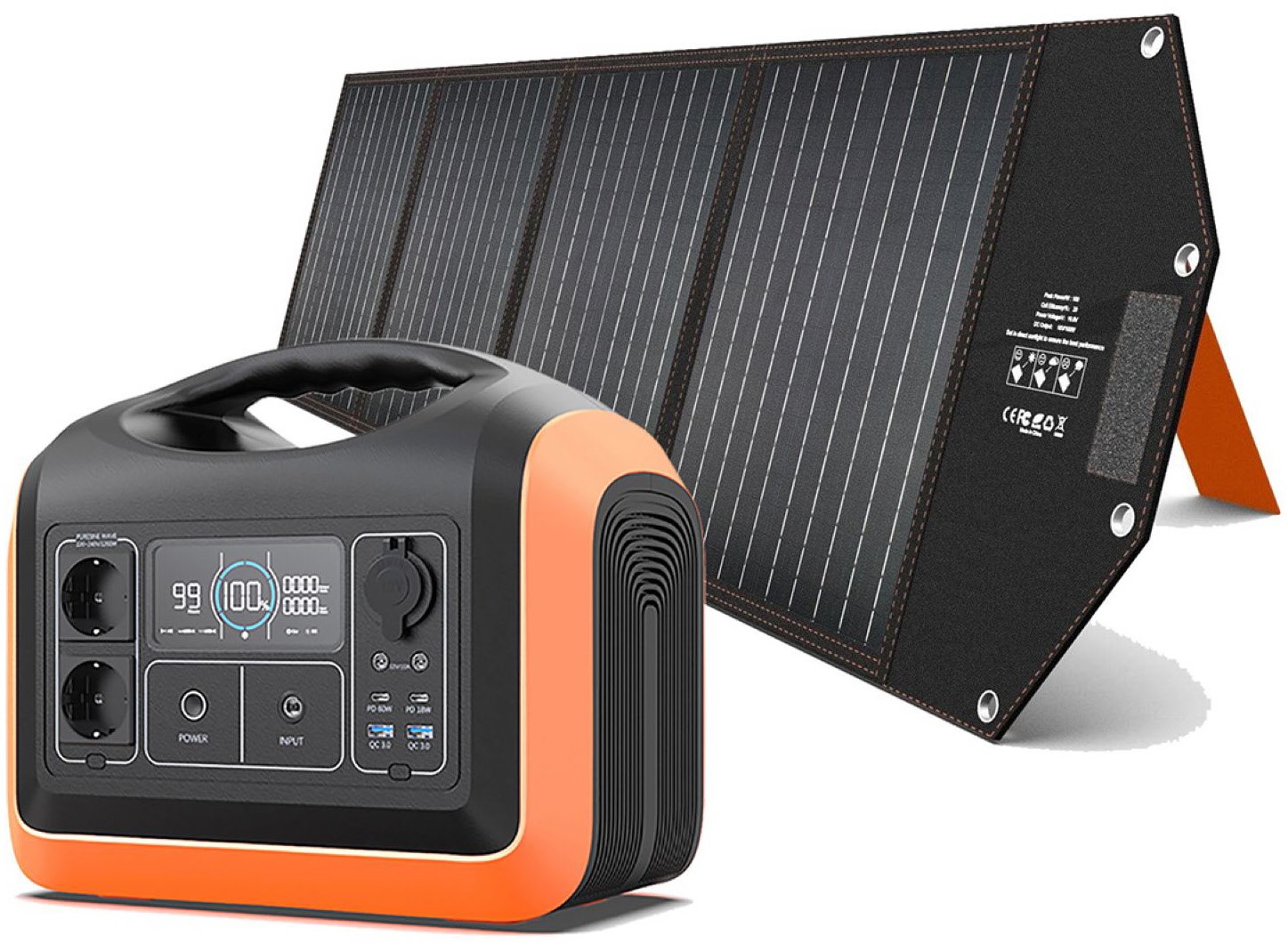 Powerstation UPP-1200 inkl. 200W Modul schwarz/orange von Hyrican