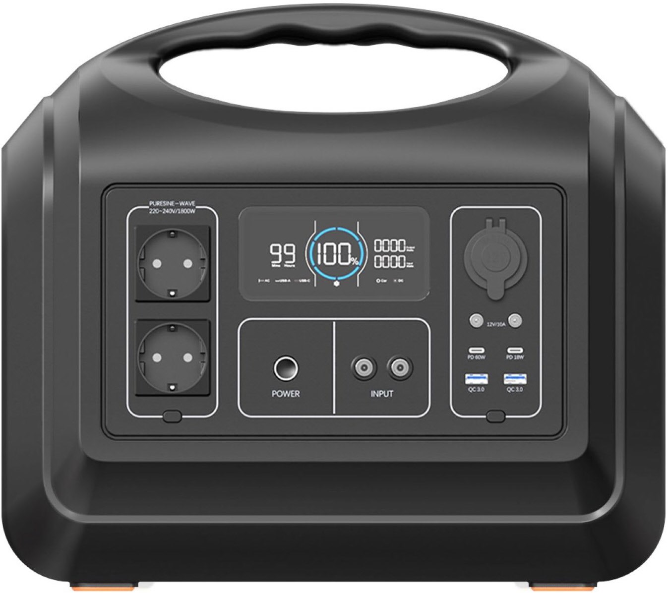 Powerstation UPP-1800 schwarz/orange Powerstation UPP-1800 schwarz/orange von Hyrican