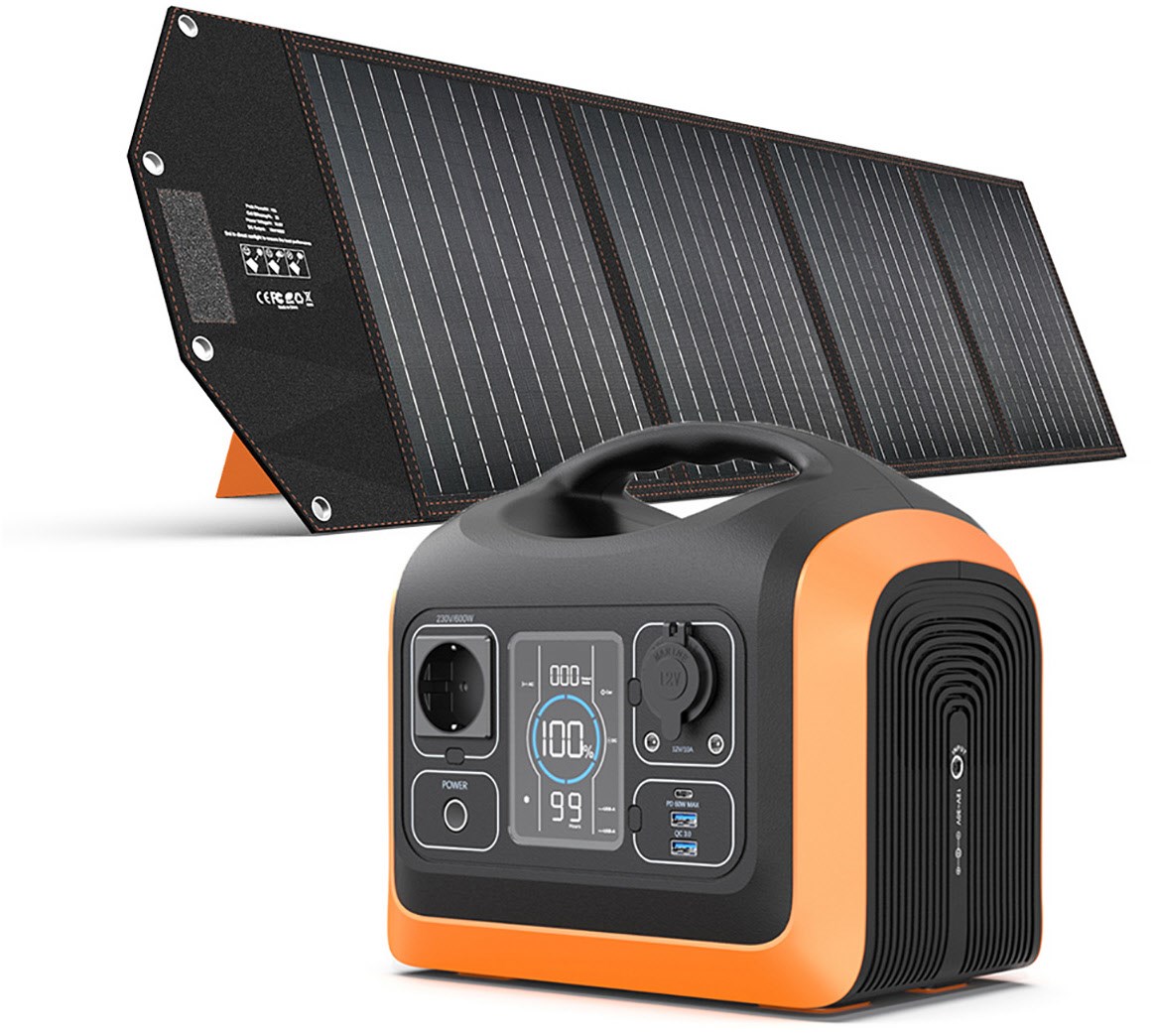 Powerstation UPP-600 inkl. 100W Modul schwarz/orange Powerstation UPP-600 inkl. 100W Modul schwarz/orange von Hyrican