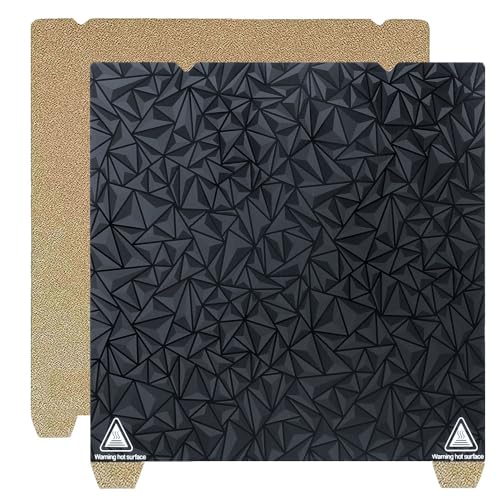 HysiPrui 3D Drucker 235x235mm K1/K1C Doppelseitige strukturierte Oberfläche PEI und PEO Blatt Bauplatte mit Heißbettmatte für Creality Ender 3 S1/Ender 3 S1 Pro/Ender 3 V3 SE/Ender 3 V2/Ender 3 V2 Neo von HysiPrui