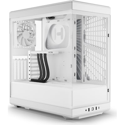 HYTE Y40 Snow White ATX Midi Tower Gaming Gehäuse weiß, Seitenfenster von Hyte