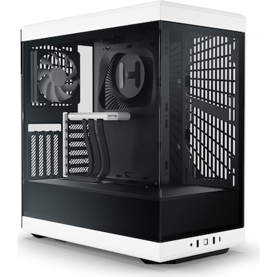 HYTE Y40 White ATX MidiTower Gaming Gehäuse weiß/schwarz, Seitenfenster von Hyte