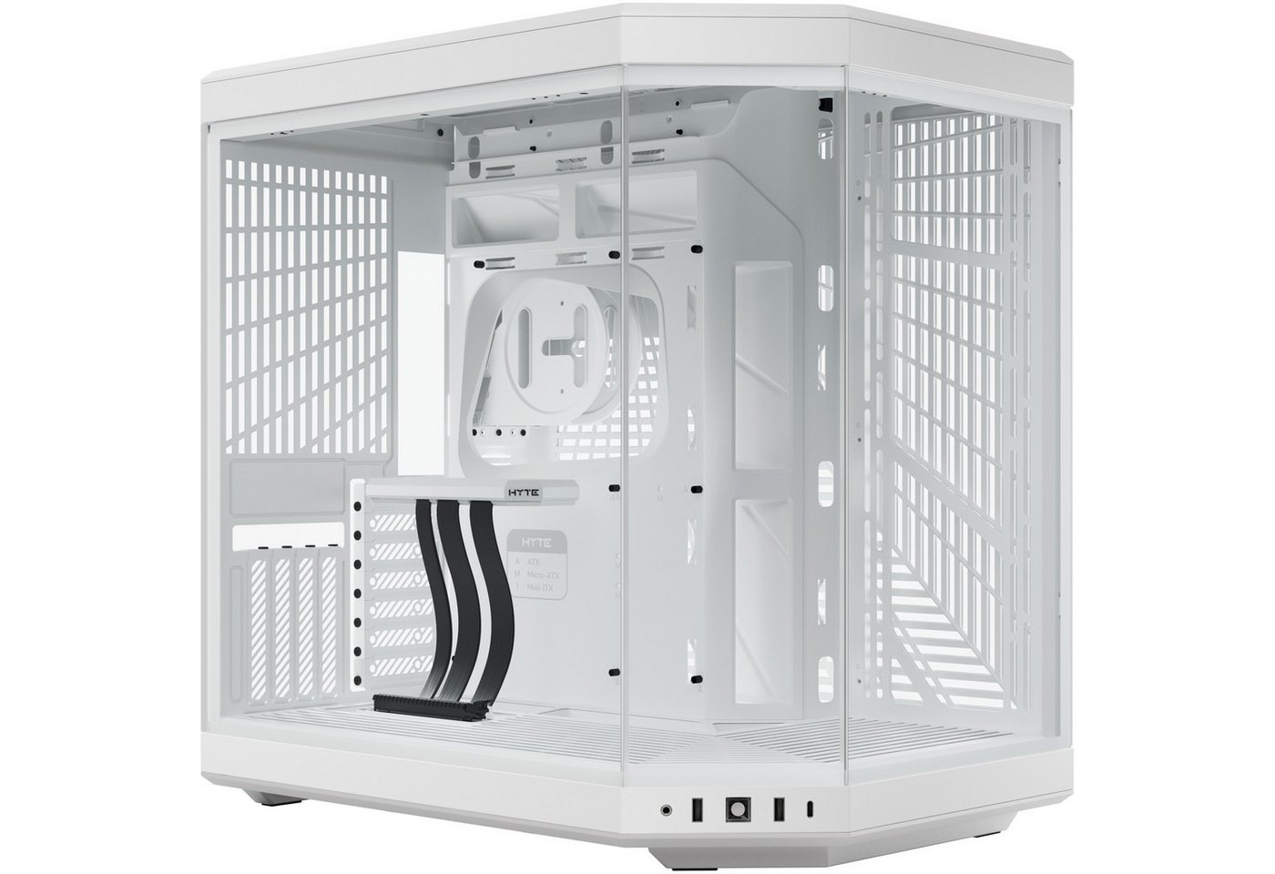 Hyte PC-Gehäuse HYTE Y70 Snow White, Tower-Gehäuse, (Tempered Hyte PC-Gehäuse HYTE Y70 Snow White, Tower-Gehäuse, (Tempered von Hyte
