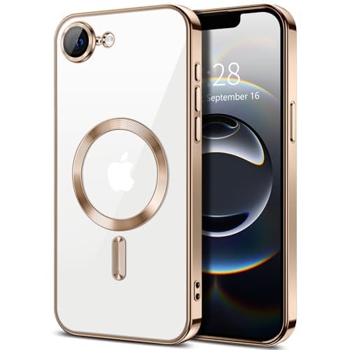 Hython Magnetische transparente Schutzhülle für iPhone 16e mit Kameraobjektivschutz, kompatibel mit MagSafe, luxuriöse, dünne weiche TPU-Schutzhülle, für iPhone 16e 6,1 Zoll, Wüstenbraun Hython Magnetische transparente Schutzhülle für iPhone 16e mit Kameraobjektivschutz, kompatibel mit MagSafe, luxuriöse, dünne weiche TPU-Schutzhülle, für iPhone 16e 6,1 Zoll, Wüstenbraun von Hython