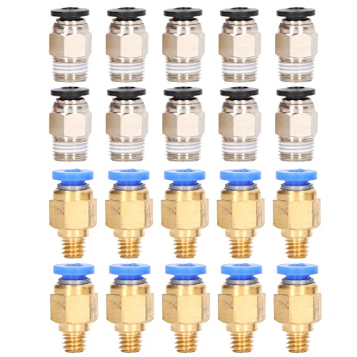 20-teiliges Druckarmaturen-Set, Pneumatische 3D-Drucker-Armatur PC4‑M6 PC4‑10 Zubehörset für Creality Ender 3 Ender 5, für 3 Pro 3 V2 5 Plus CR-10 5 Pro Sonstiges Zubehör für Elektrowerkzeuge von Hyuduo