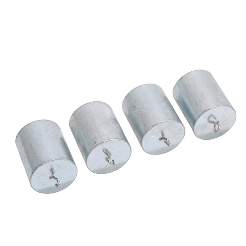 200 G Gewicht Kalibrierungssatz, Verchromtem Stahl, 4pcs Hooked Gewicht für Labor, Wissenschaft, Physikexperimente, Kompakte Aufbewahrungsbox, Hakendesign von Hyuduo