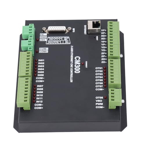 3-Achsen-CNC-Motion-Control-Karte, 1 MHz Pulsfrequenz, DC24V, CM300-Ethernet-Controller-Board, Unterstützt 4G, Extrem Große Verarbeitungsdateien, Geeignet für Graviermaschine von Hyuduo