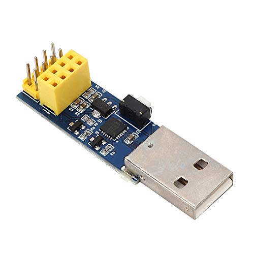 ESP8266-01 WiFi-Modul-Adapter, USB-Download-Schaltung, kein Kabel Erforderlich, Einfache Bedienung für Computer, Halbleitermaterial, Blau von Hyuduo