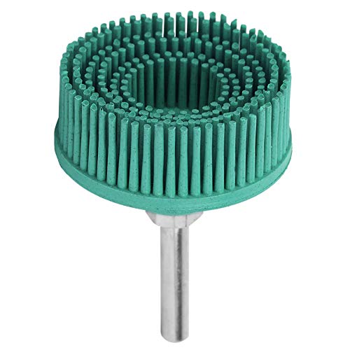 Emery Abrasive Borstenscheibenbürste Zum Entfernen und Polieren von Rost, Geeignet für Elektrische Bohrer, Grünes 50# Grit, 2 -Zoll -Borstenpolierbürste für Metallfinishing (GREEN) von Hyuduo