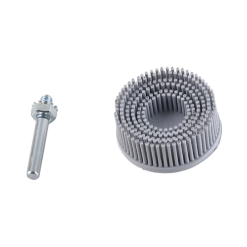 Emery Abrasive Borstenscheibenbürste Zum Entfernen und Polieren von Rost, Geeignet für Elektrische Bohrer, Grünes 50# Grit, 2 -Zoll -Borstenpolierbürste für Metallfinishing (WHITE) von Hyuduo