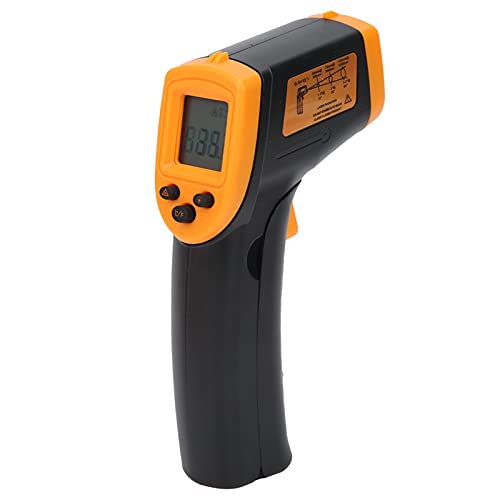 HW600 Berührungsloses Thermometer, LCD-Infrarot-Digital-Temperaturmessthermometer(Gelb) Infrarot- und Laser-Thermometer von Hyuduo