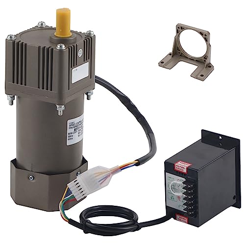Hochwertiger Wechselstrom 220V 90W Einphasen -Asynchrone Getriebemotor - Einstellbare Geschwindigkeit für Textilmaschinen, Automatische Schweißmaschine (Geschwindigkeitsreduzierungsverhältnis 10k) von Hyuduo