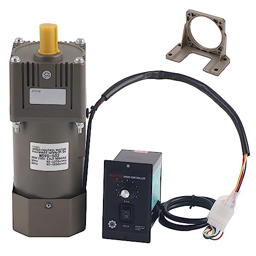 Hochwertiger Wechselstrom 220V 90W Einphasen -Asynchrone Getriebemotor - Einstellbare Geschwindigkeit für Textilmaschinen, Automatische Schweißmaschine (Geschwindigkeitsreduzierungsverhältnis 50k) von Hyuduo