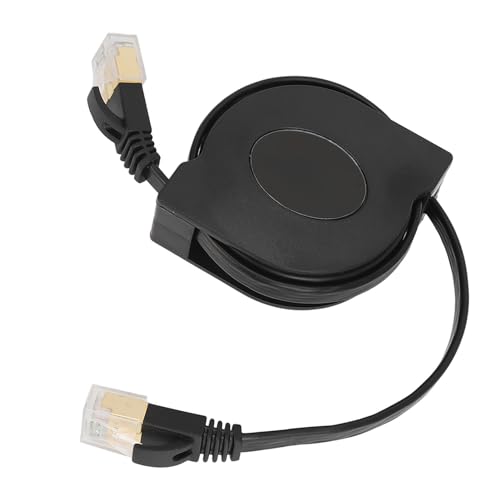 Hyuduo Einziehbares Cat7-Kabel. Tragbares, Flaches, Abgeschirmtes CAT7-Netzwerkkabel. Flaches Ethernet-Netzwerk-Hochgeschwindigkeits-Patchkabel, 1,5 Meter Hyuduo Einziehbares Cat7-Kabel. Tragbares, Flaches, Abgeschirmtes CAT7-Netzwerkkabel. Flaches Ethernet-Netzwerk-Hochgeschwindigkeits-Patchkabel, 1,5 Meter von Hyuduo