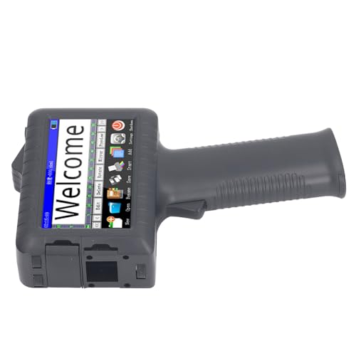 Hyuduo Handheld-Tintenstrahldrucker, HD-LED-Touchscreen, Handheld-Drucker, Unterstützt Verschiedene Schriftarten und Mehrere Sprachen Zum Drucken von Text und Etiketten von Hyuduo