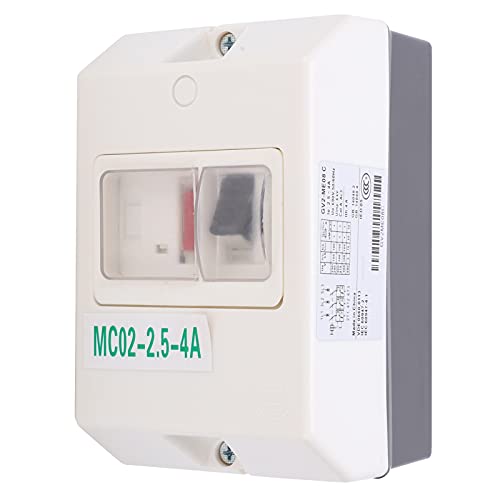 Motorschutzschalter MC02 2,5 4A 220 V/380 V Motorschutzschalter Schutzschalter Schutzschalter Wasserdichter Hydraulischer Magnetischer Schutzschalter von Hyuduo