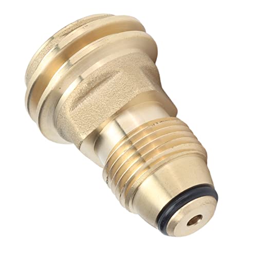Propan-Tank-Adapter aus Massivem Messing für Einfachen Umbau zwischen LP-TANK und POL-Serviceventil QCC1 Typ 1-Schlauch für Propan-Tankzylinder, Wohnmobil, Camping, Grill Propan-Tank-Adapter aus Massivem Messing für Einfachen Umbau zwischen LP-TANK und POL-Serviceventil QCC1 Typ 1-Schlauch für Propan-Tankzylinder, Wohnmobil, Camping, Grill von Hyuduo