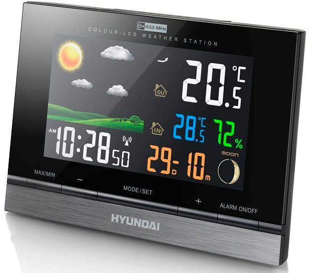 Hyundai Hyundai WS 2303 Wetterstation (mit Außensensor) von Hyundai