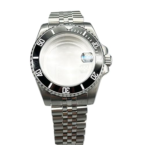 Hyuwdai 1 x 40 mm Herrenuhr NH35 NH36 Gehäuse Saphir-Edelstahlgehäuse modifiziertes mechanisches Gehäuse, Nr. 14, Dense bottom von Hyuwdai
