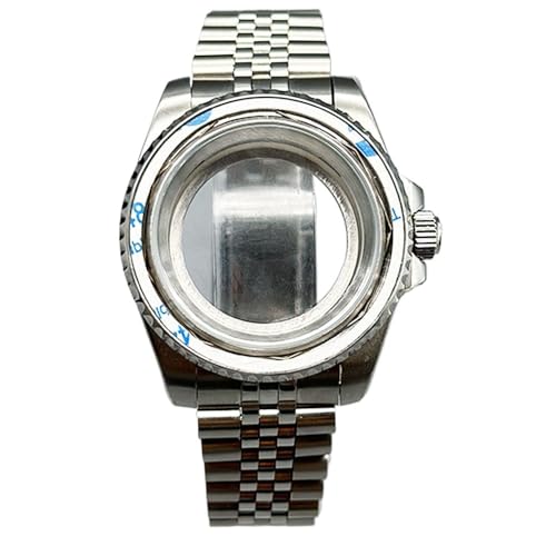 Hyuwdai 1 x 40 mm Herrenuhr NH35 NH36 Gehäuse Saphir-Edelstahlgehäuse modifiziertes mechanisches Gehäuse, Nr. 2, Transparent bottom von Hyuwdai