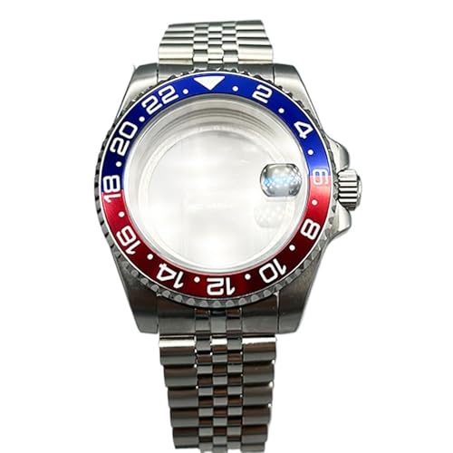 Hyuwdai 1 x 40 mm Herrenuhr NH35 NH36 Gehäuse Saphir-Edelstahlgehäuse modifiziertes mechanisches Gehäuse, Nr. 27, Dense bottom von Hyuwdai