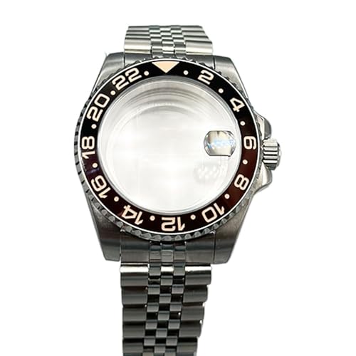 Hyuwdai 1 x 40 mm Herrenuhr NH35 NH36 Gehäuse Saphir-Edelstahlgehäuse modifiziertes mechanisches Gehäuse, Nr. 36, Dense bottom von Hyuwdai