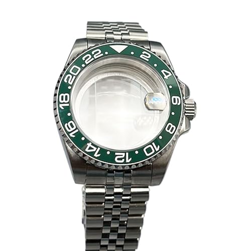 Hyuwdai 1 x 40 mm Herrenuhr NH35 NH36 Gehäuse Saphir-Edelstahlgehäuse modifiziertes mechanisches Gehäuse, Nr. 40, Dense bottom von Hyuwdai