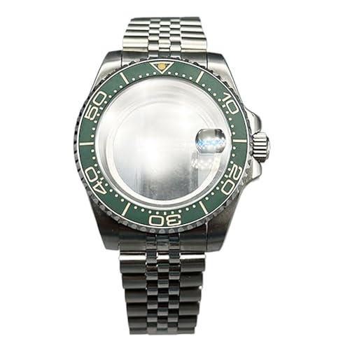 Hyuwdai 1 x 40 mm Herrenuhr NH35 NH36 Gehäuse Saphir-Edelstahlgehäuse modifiziertes mechanisches Gehäuse, Nr. 58, Transparent bottom von Hyuwdai