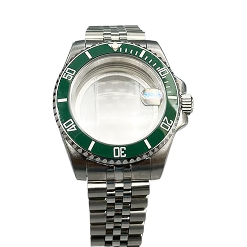 Hyuwdai 1 x 40 mm Herrenuhr NH35 NH36 Gehäuse Saphir-Edelstahlgehäuse modifiziertes mechanisches Gehäuse, Nr. 8, Dense bottom von Hyuwdai